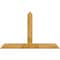 Ekena Millwork Portland Rough Sawn Timber Gable Bracket, Western Red Cedar, 72"W x 45"H x 6"D x 6"F, 15/12 Pitch GBW072X45X0606POR00RWR - alternate 1